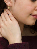 IBB 9ct yellow gold lever hoop earrings, imported from the UK