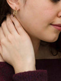IBB 9ct yellow gold lever hoop earrings, imported from the UK