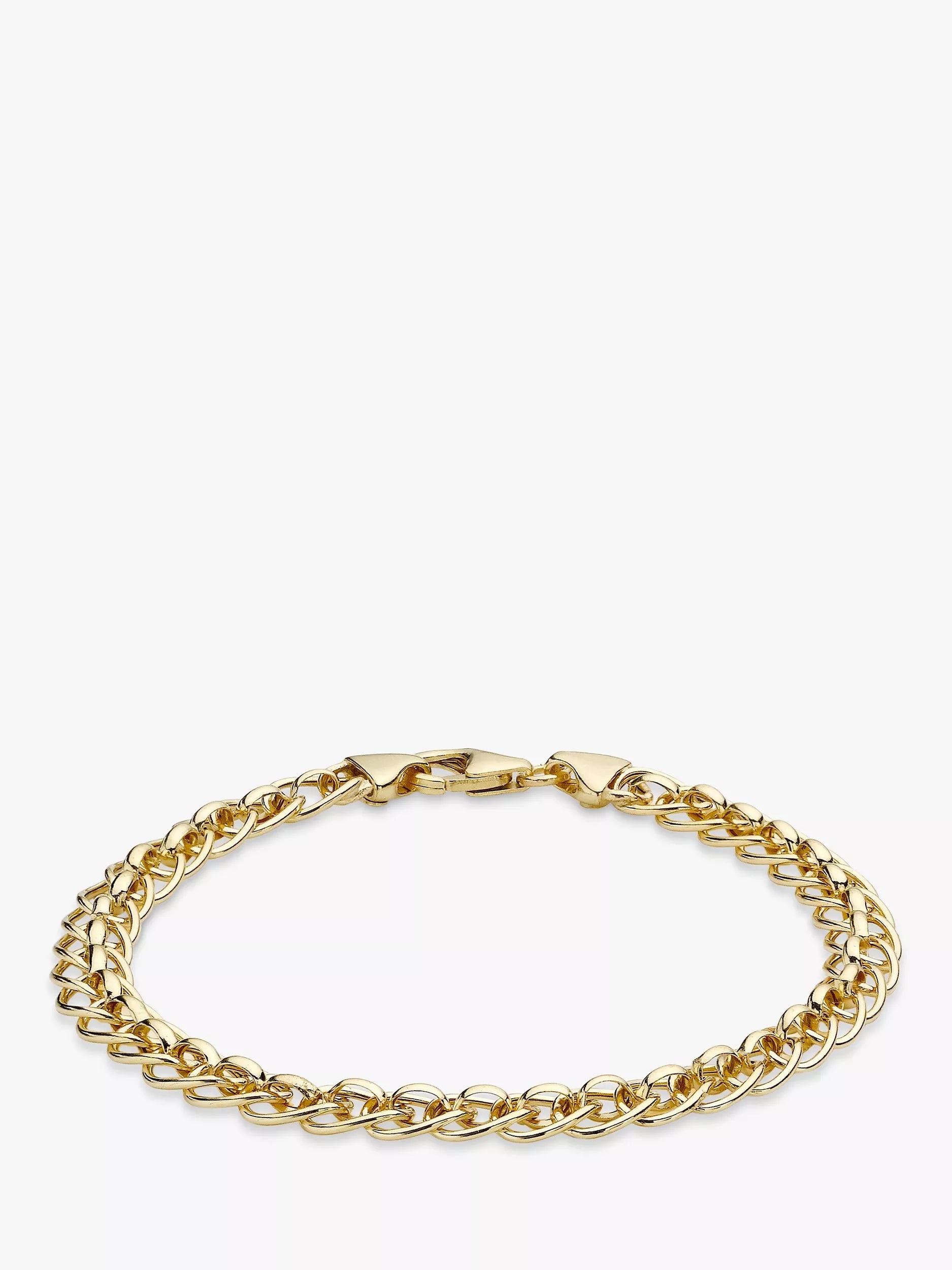 IBB 9ct yellow gold rollerball bracelet 19cm, UK version