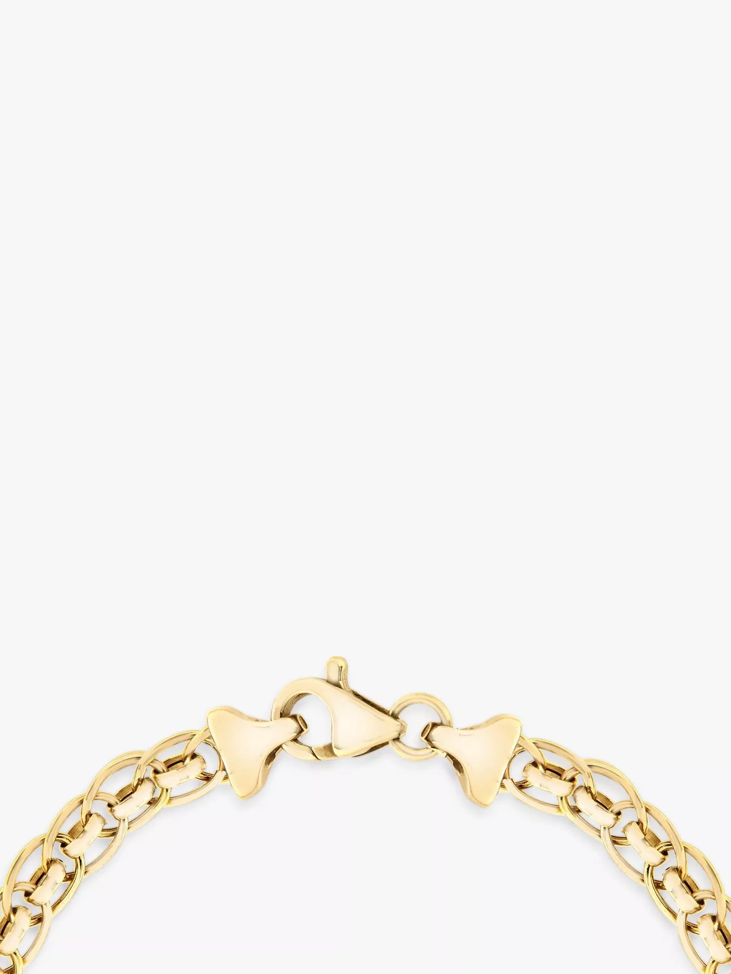 IBB 9ct yellow gold rollerball bracelet 19cm, UK version
