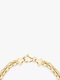 IBB 9ct yellow gold rollerball bracelet 19cm, UK version