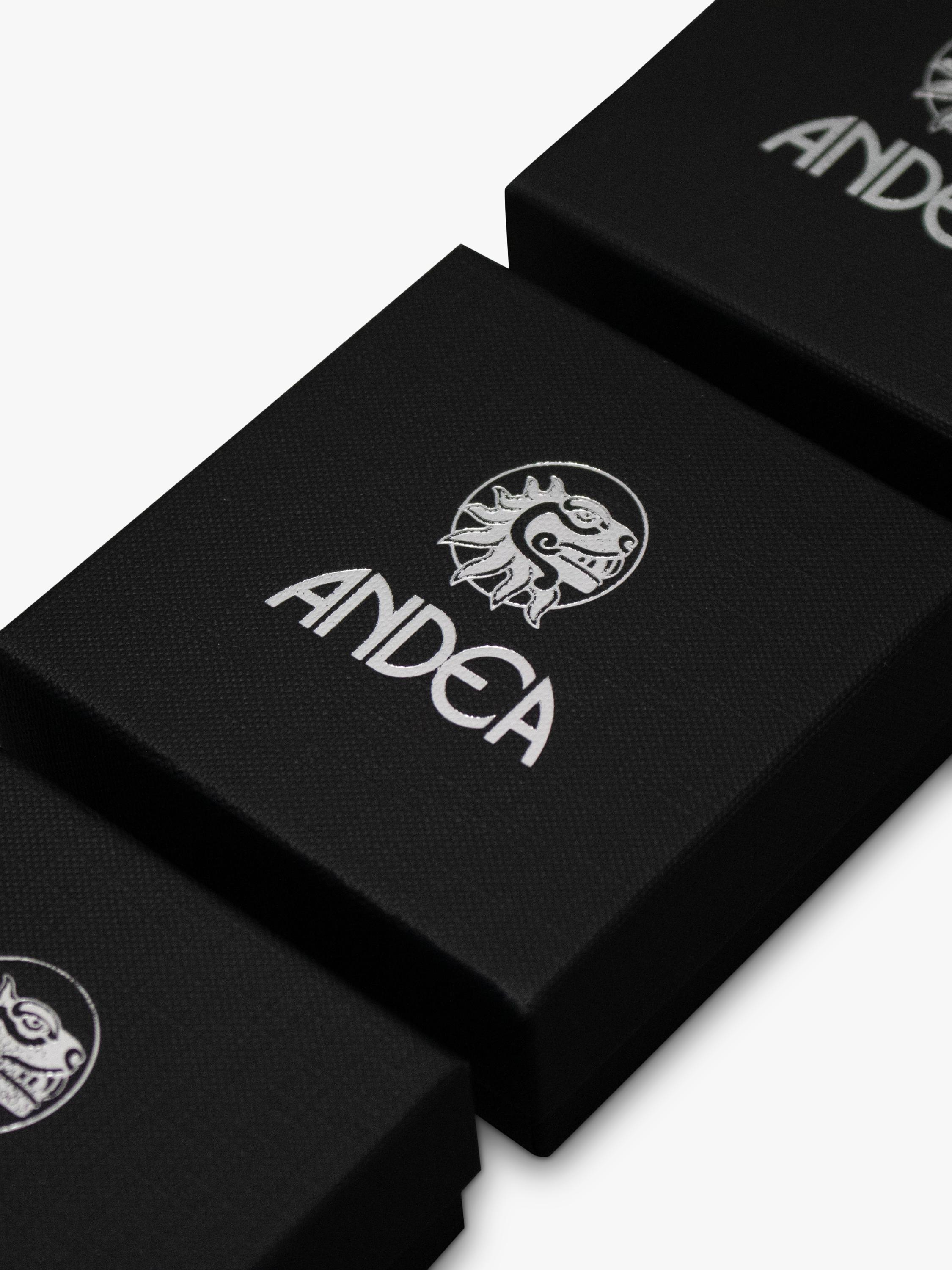 Andea sterling silver textured heart drop earrings, imported from the UK