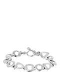 Andea sterling silver bracelet with cut out shapes, UK version