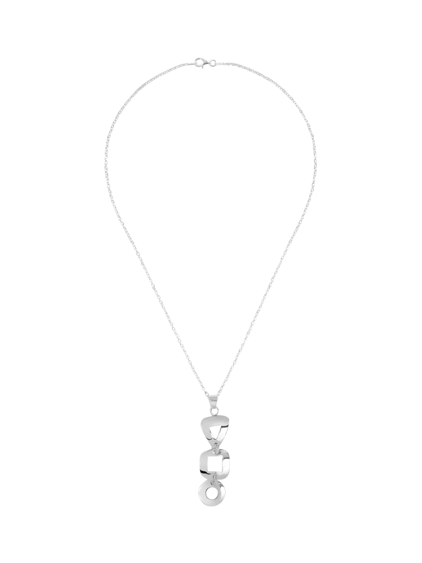 Andea pendant necklace sterling silver cut out (British brand)