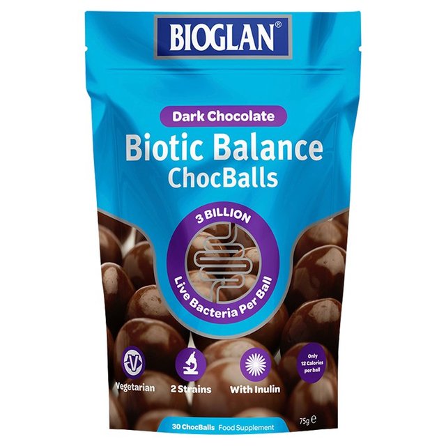 Bioglan Biotic Balance Dark Chocballs    75g GOODS M&S   