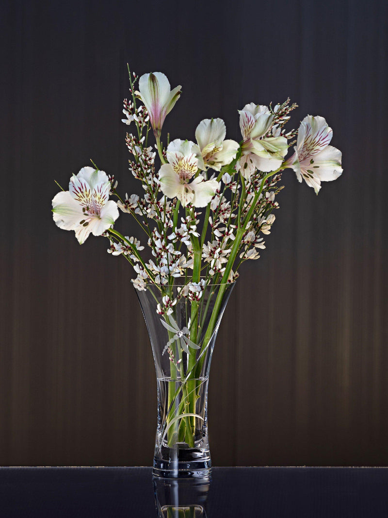 Dartington small crystal glass vase with dragonfly design - British product
