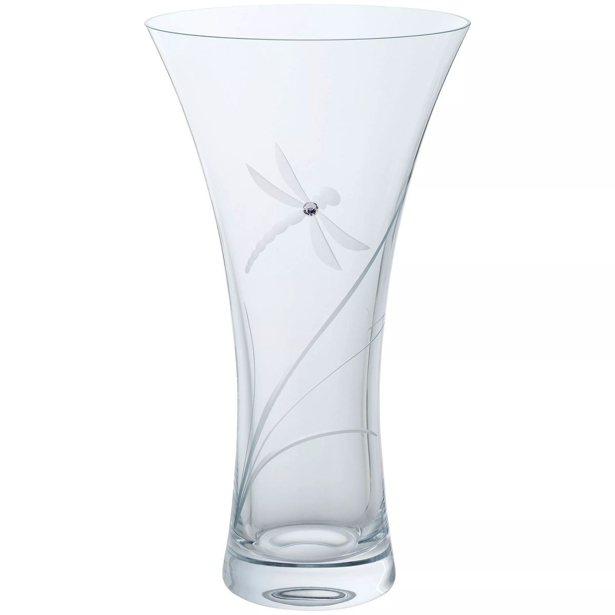 Dartington Dragonfly Vase Large Clear H25cm - British product