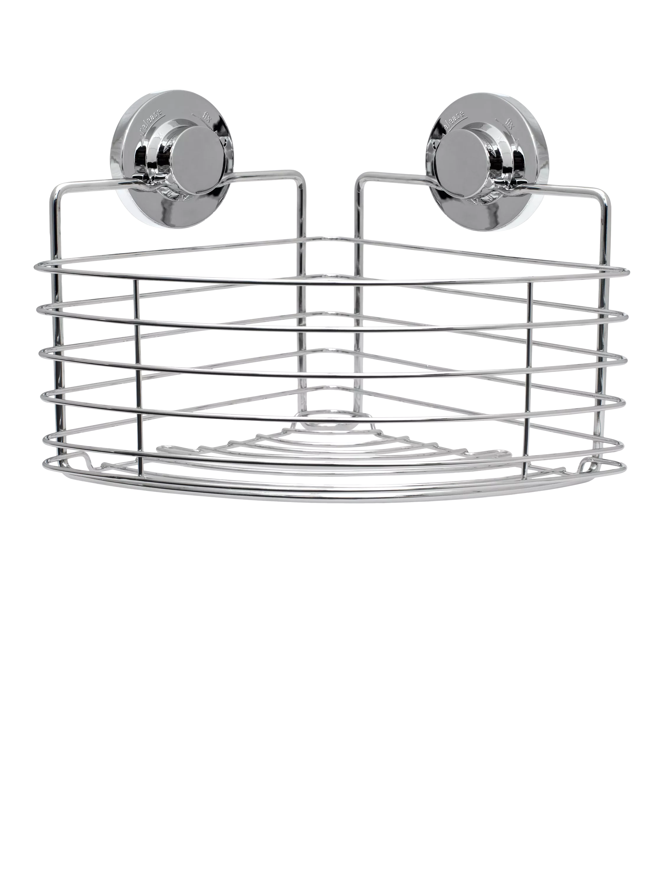 BlissHome corner suction shower basket chrome - British brand
