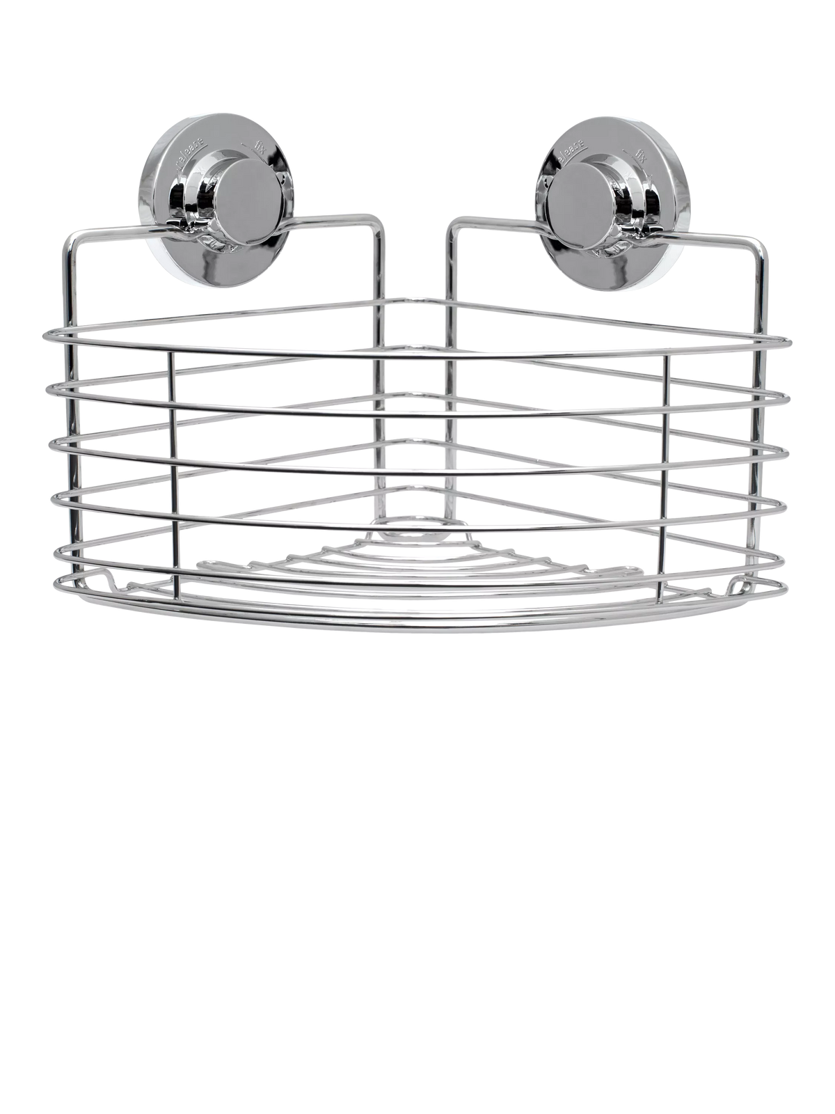 BlissHome corner suction shower basket chrome - British brand