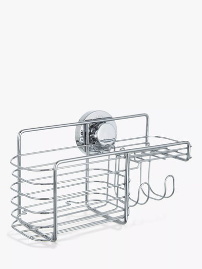 John Lewis BlissHome Lock N Roll Combination Suction Shower Basket with Soap Dish and Hooks- Buy online at McGrocer