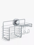 BlissHome suction shower basket with soap dish and hooks - British product