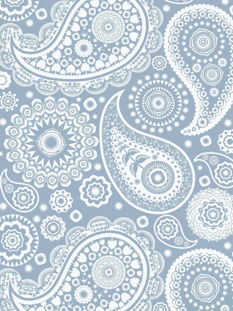 Mini Moderns Paisley Crescent Wallpaper L10m x W52cm