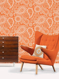 Mini Moderns Paisley Crescent wallpaper with half-drop pattern, UK version
