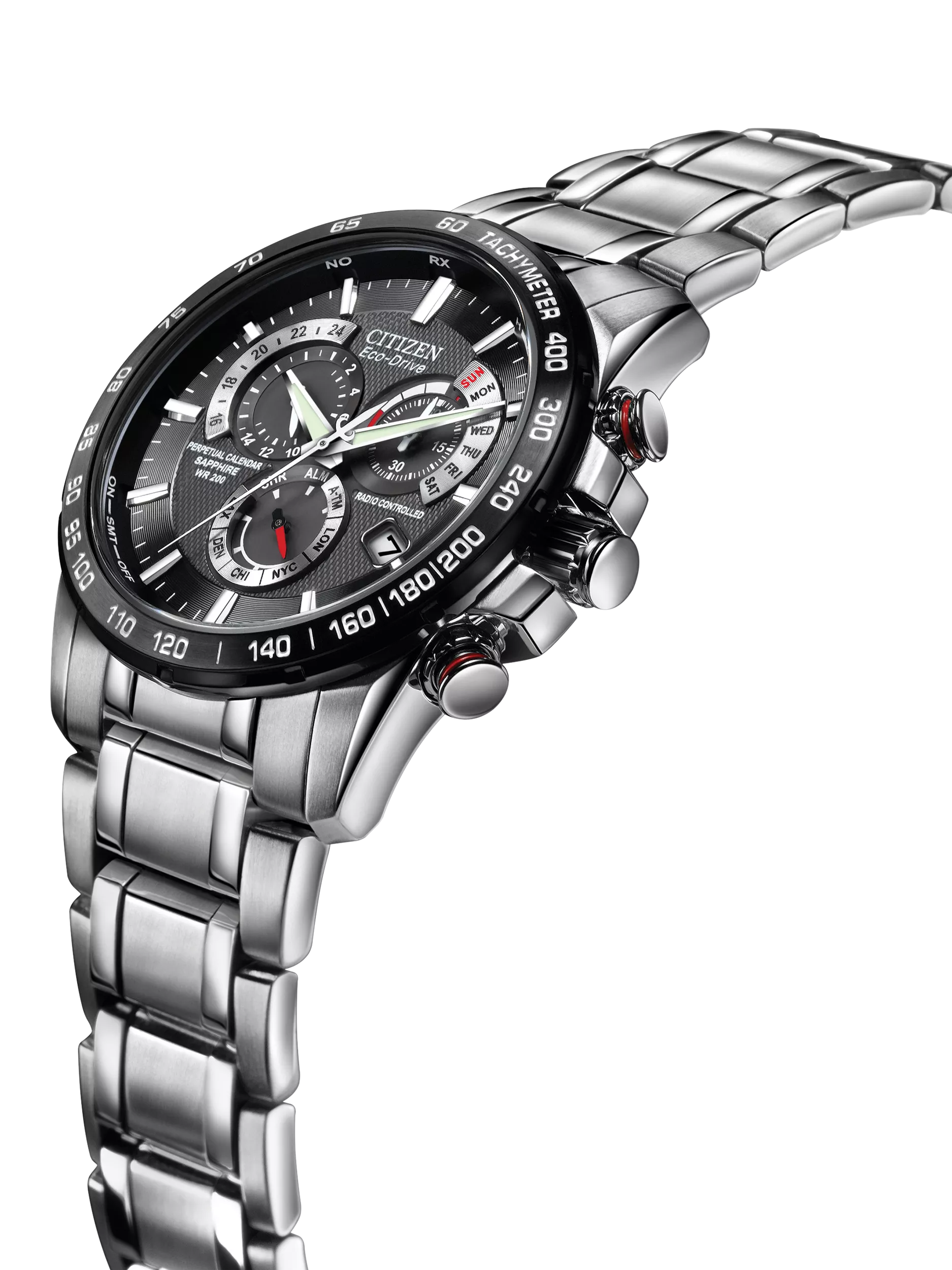 Citizen Eco-Drive perpetual calendar chronograph watch - British product