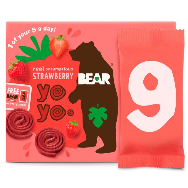 BEAR Fruit Yoyos Strawberry Family Pack   9 x 20g GOODS M&S   