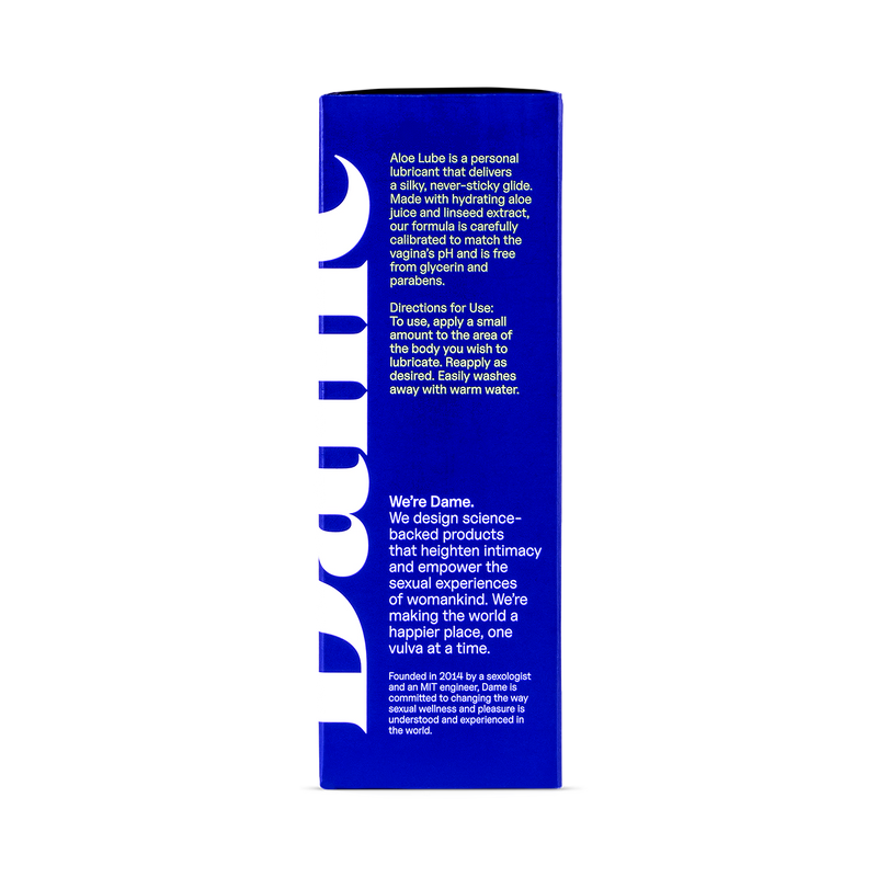 Dame Aloe Lubricant 118ml personal lubricant - British product