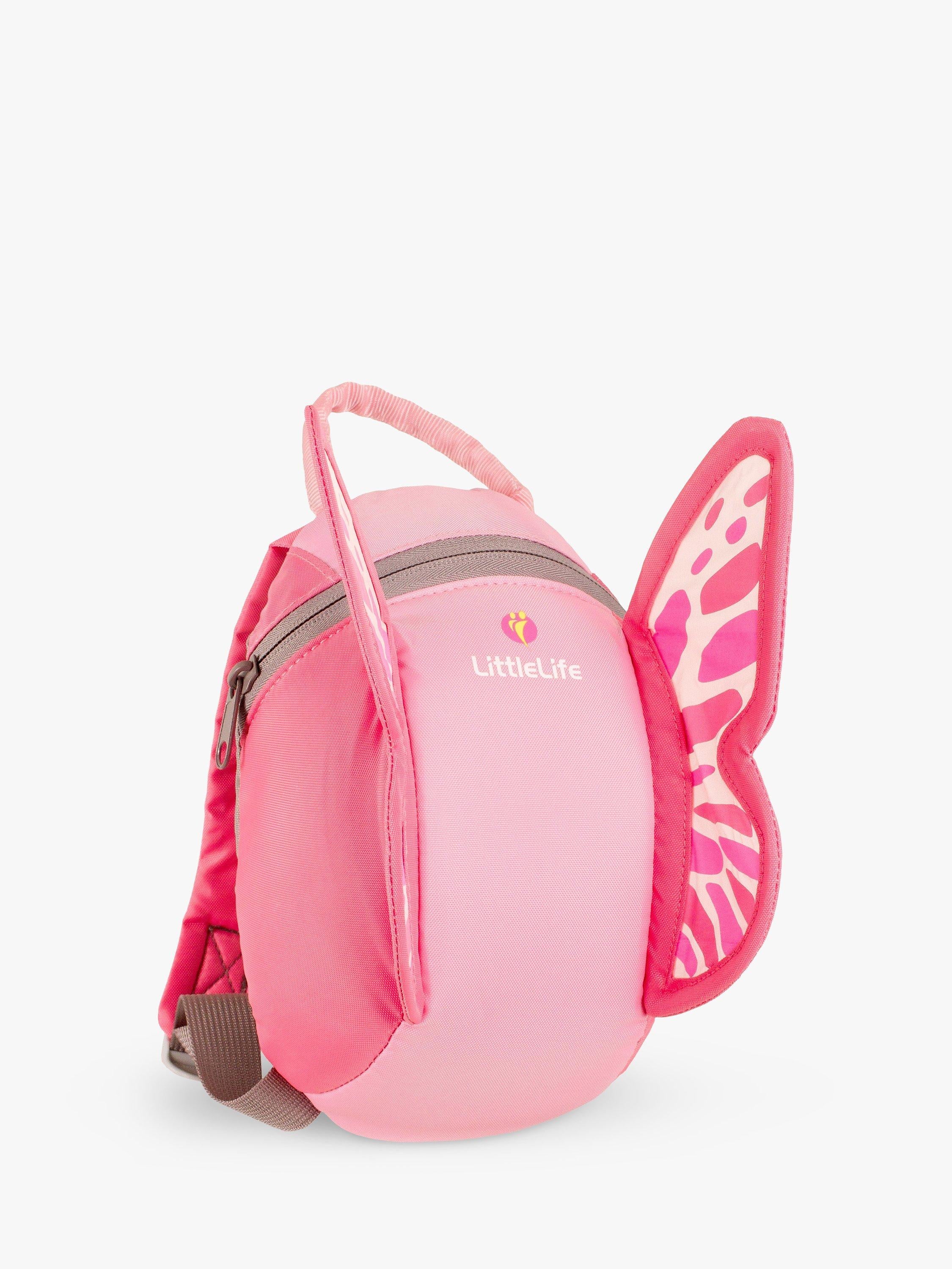 LittleLife butterfly toddler backpack in pink, UK version