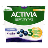 Activia Blueberry Acai Fusions Yoghurt    4 x 120g GOODS M&S   