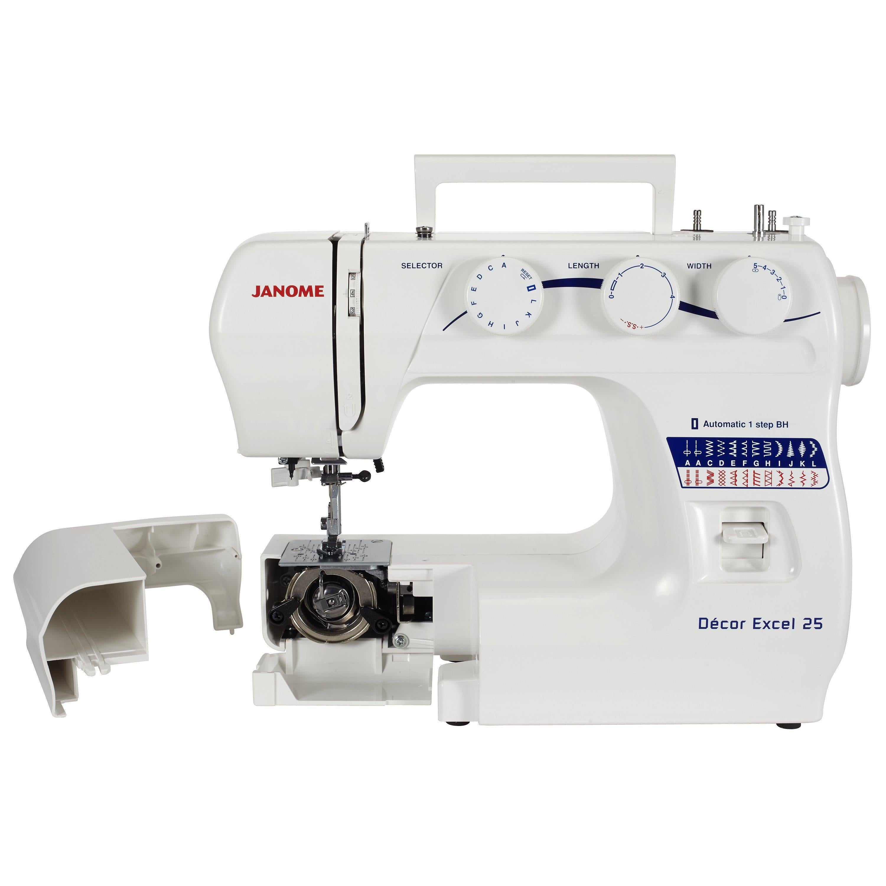 Janome Decor Excel 25 Sewing Machine, UK version