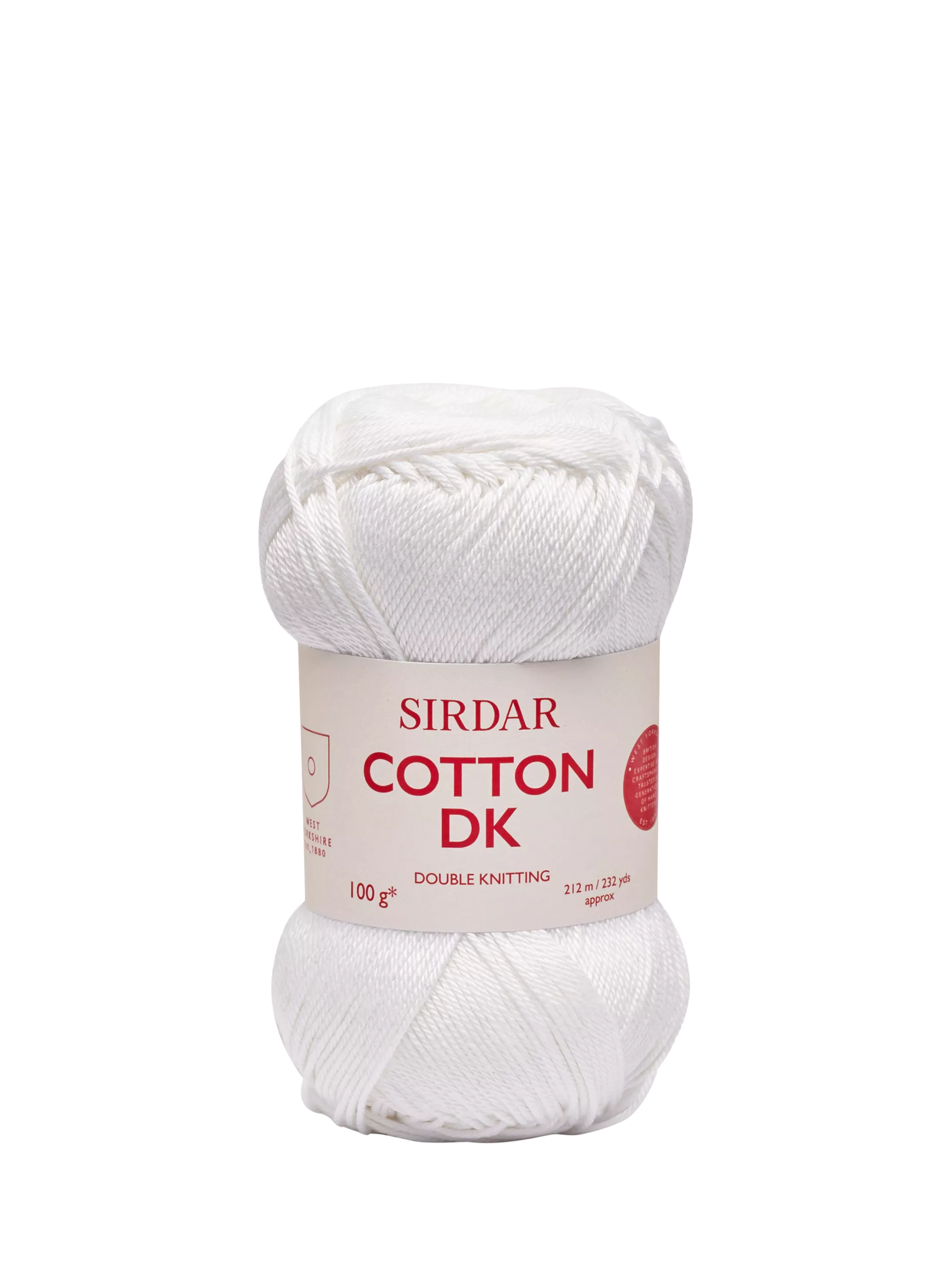 Sirdar cotton DK yarn 100g, lightweight (British brand)