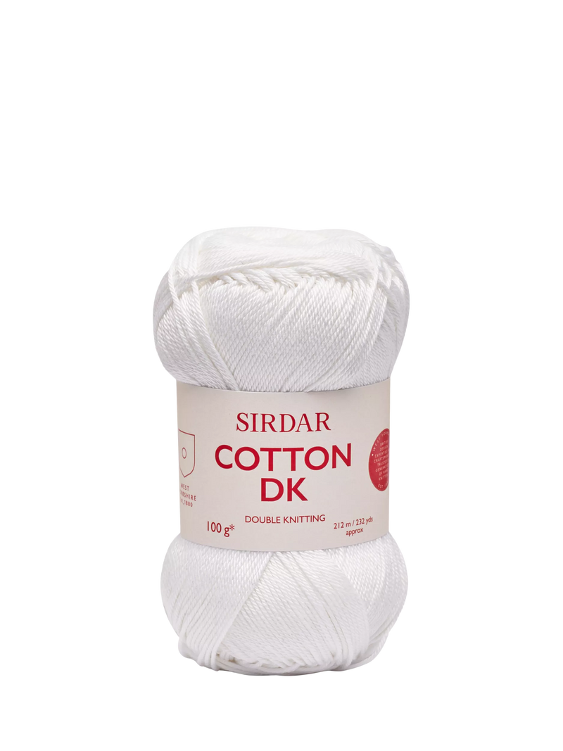 Sirdar cotton DK yarn 100g, lightweight (British brand)
