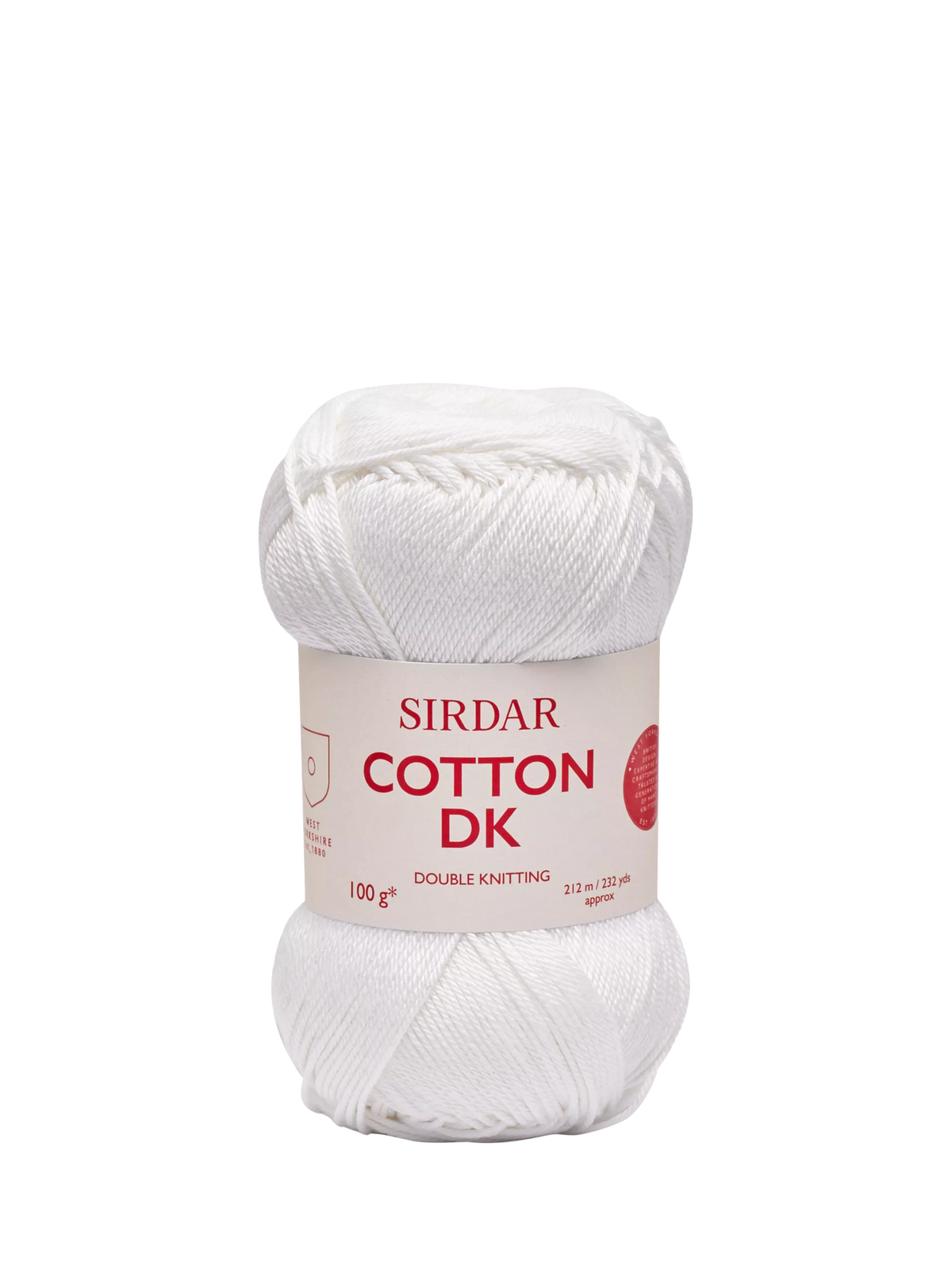 Sirdar cotton DK yarn 100g, lightweight (British brand)