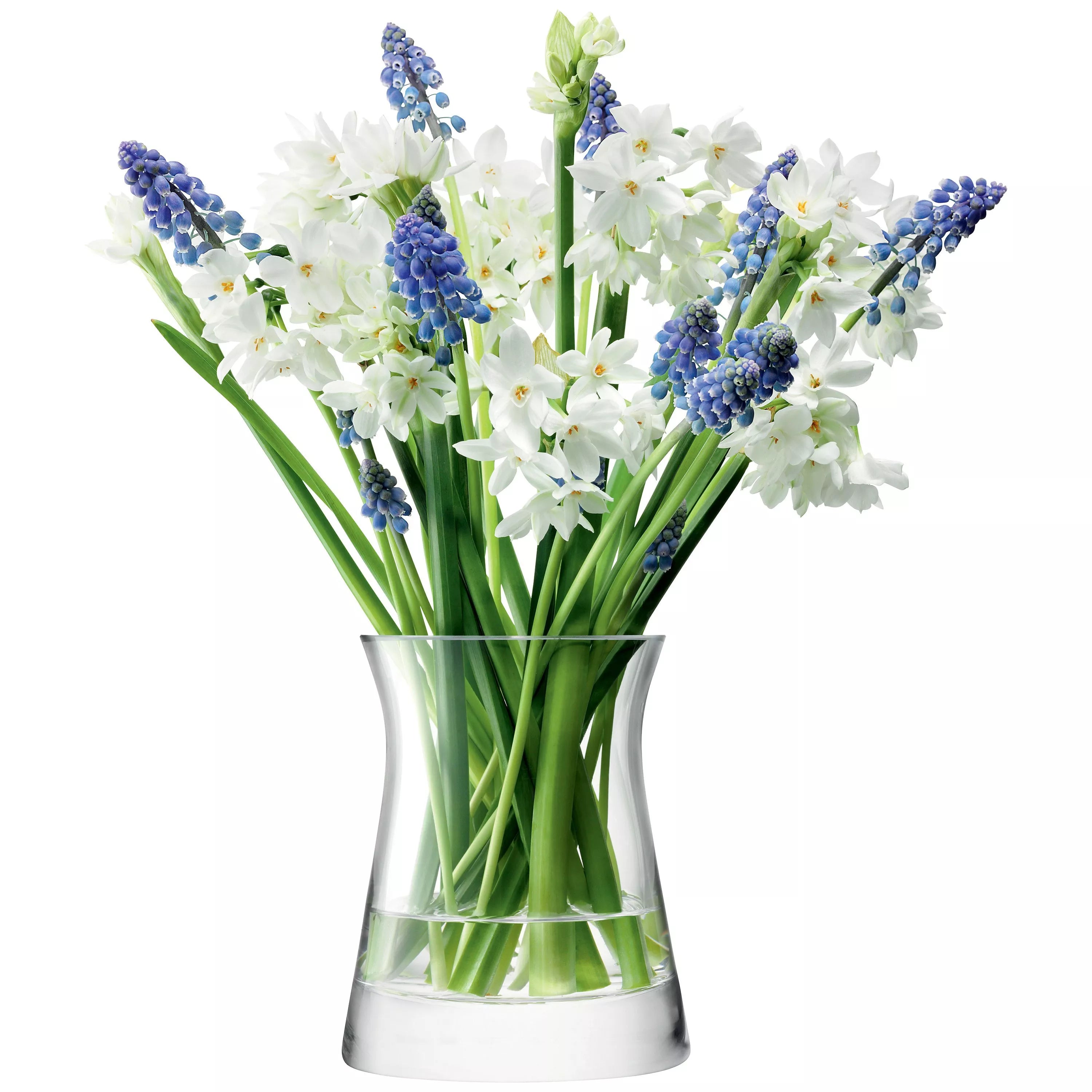 LSA International Flower Garden Posy Vase clear H13cm, UK version
