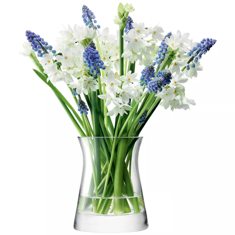 LSA International Flower Garden Posy Vase clear H13cm, UK version