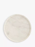 John Lewis round marble coasters set of 4 white (British brand)