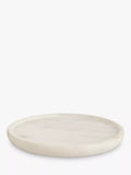 John Lewis round marble coasters set of 4 white (British brand)