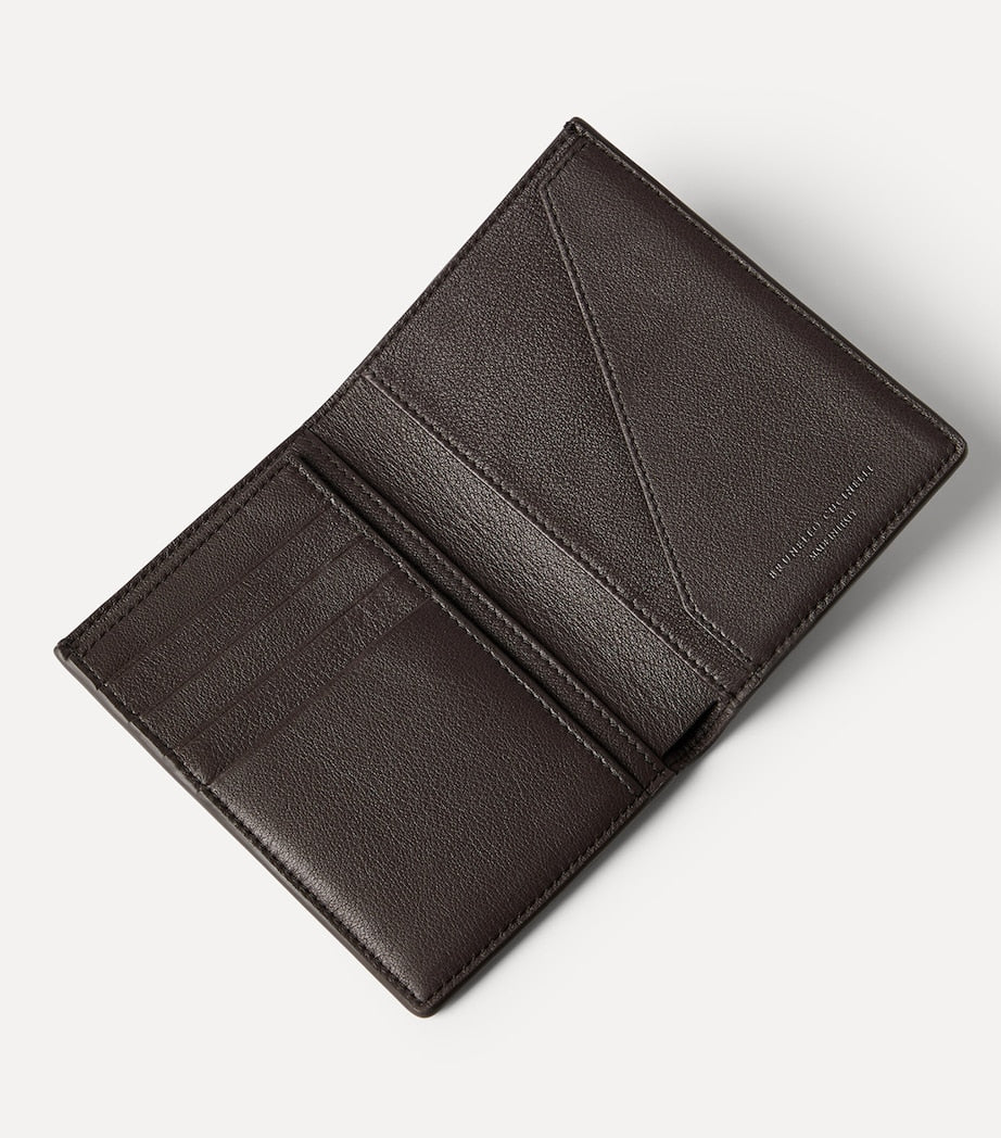 Brunello Cucinelli leather bifold card holder - British product