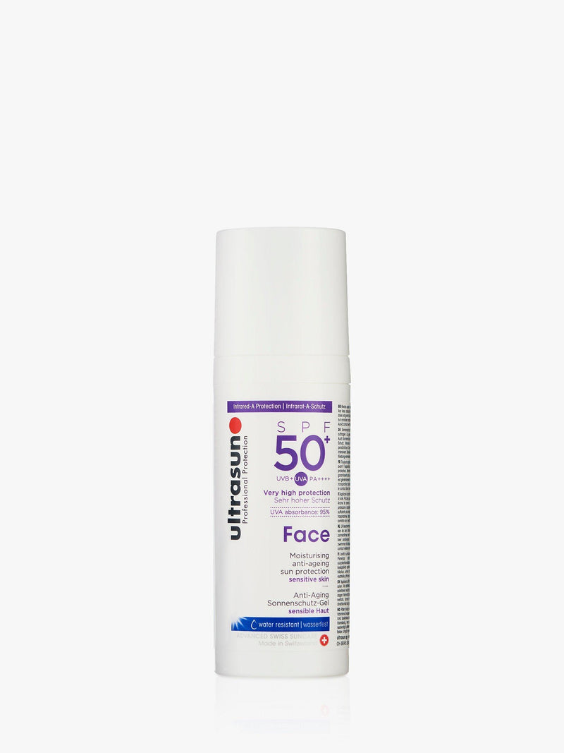 Ultrasun SPF 50+ Anti-Ageing Ultra Sensitive Facial Sun Cream 50ml (British brand)