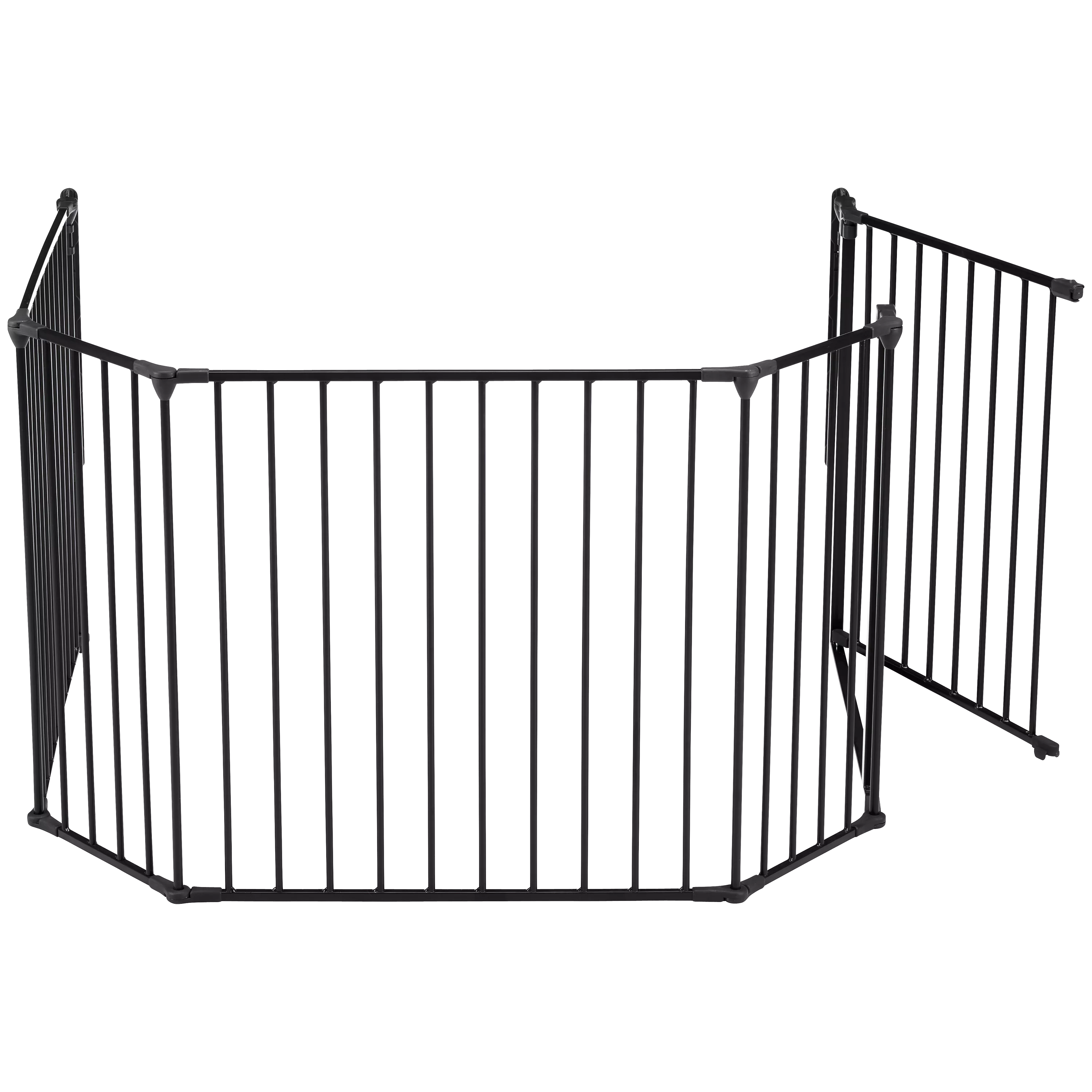 BabyDan XL fire surround safety gate in black - British product