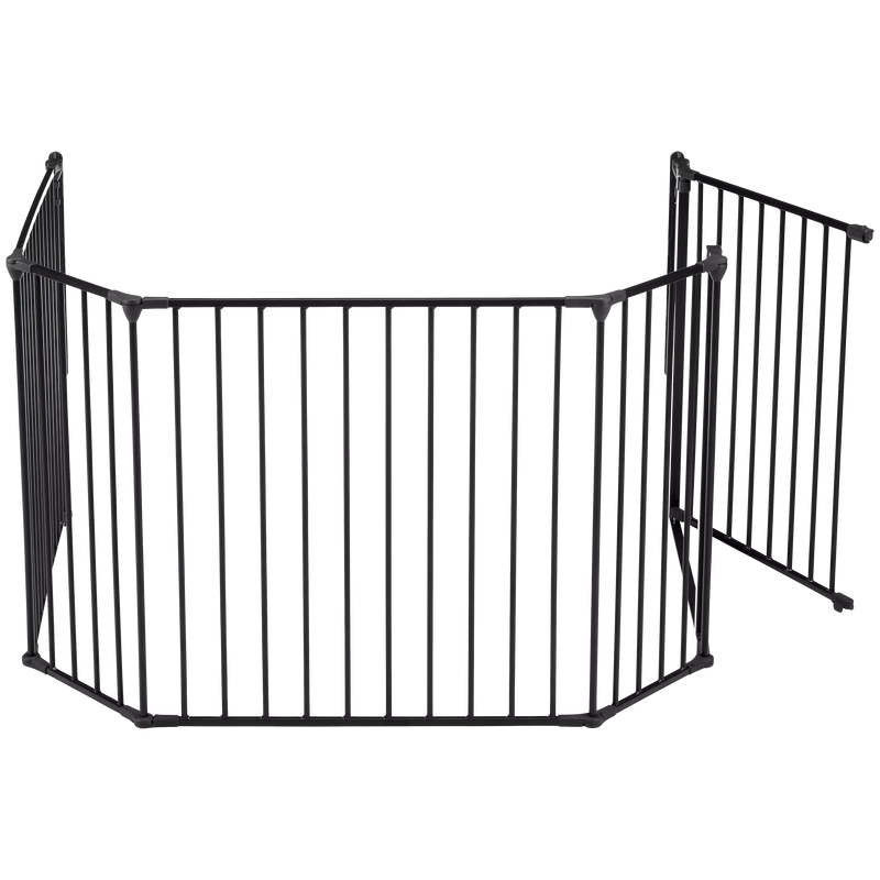 BabyDan XL fire surround safety gate in black - British product