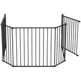 BabyDan XL fire surround safety gate in black - British product