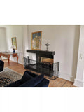 BabyDan XL fire surround safety gate in black - British product