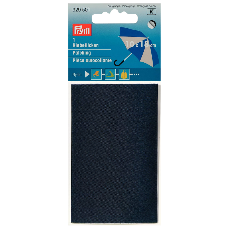 Prym iron on nylon patch navy H10xW18cm - British product