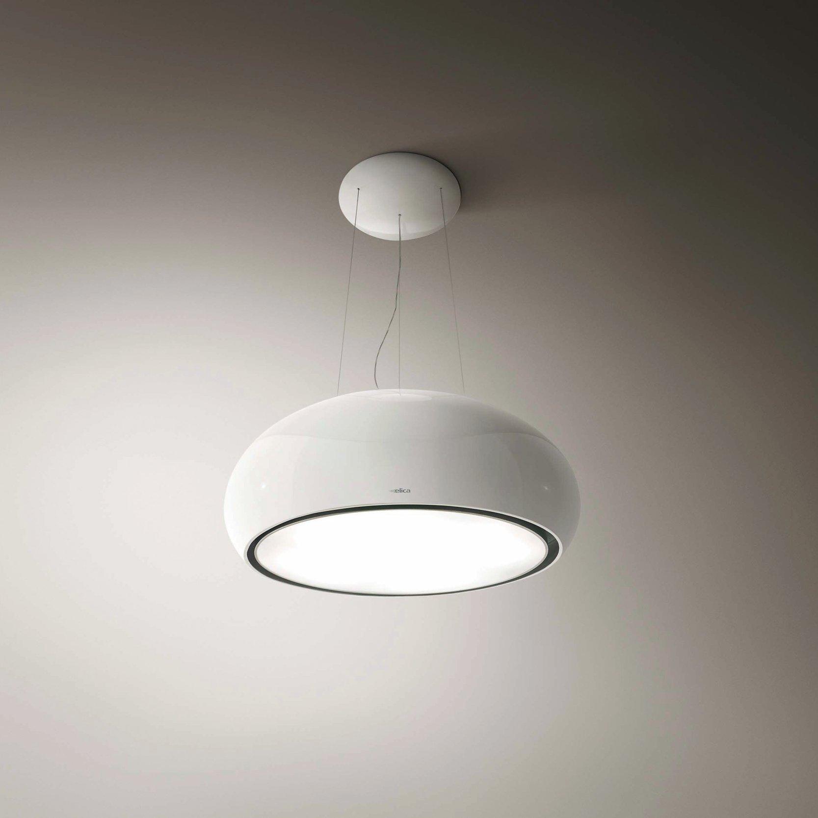 Elica Pearl white island cooker hood remote control, UK version