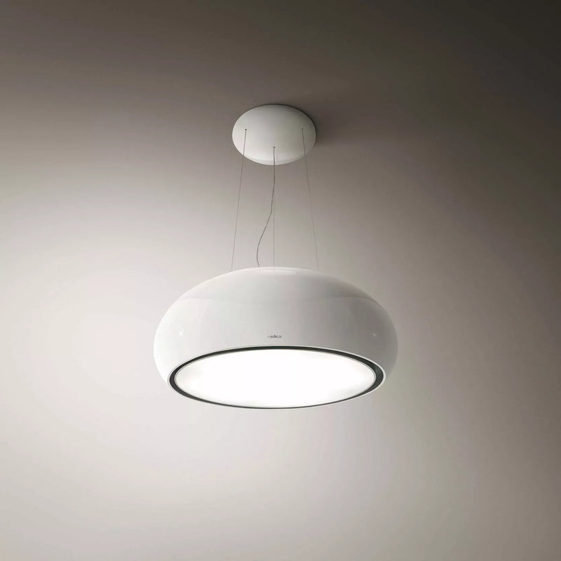 Elica Pearl white island cooker hood remote control, UK version