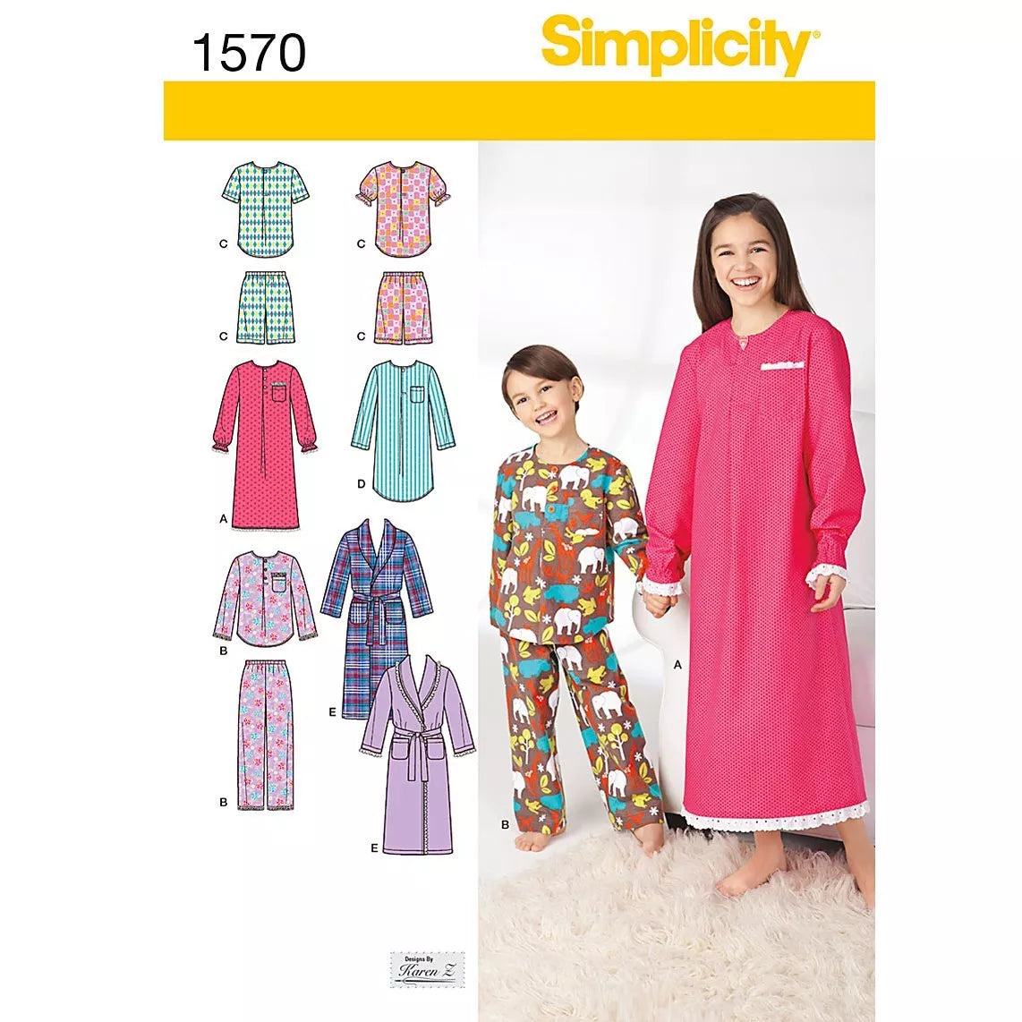 Simplicity dressmaking leaflet 1570 sizes 7-14 (British brand)