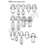 Simplicity dressmaking leaflet 1570 sizes 7-14 (British brand)
