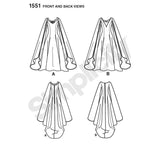 Simplicity sewing pattern 1551 costume gown (British brand)