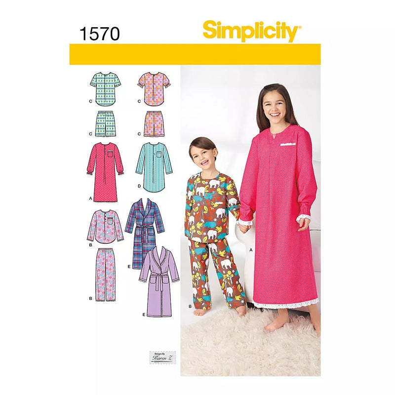 Simplicity Children Dressmaking Leaflet 1570 Sewing Pattern Sizes 7-14