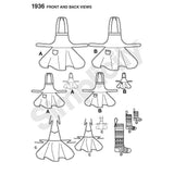 Simplicity vintage sewing pattern from 1936 for aprons and stockings (British brand)