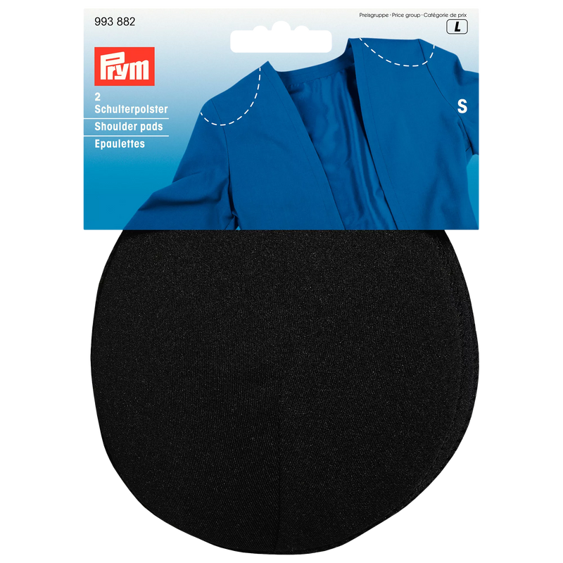 Prym raglan small shoulder pads pack of 2, imported from the UK