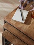 John Lewis Calia solid oak nesting tables - British product