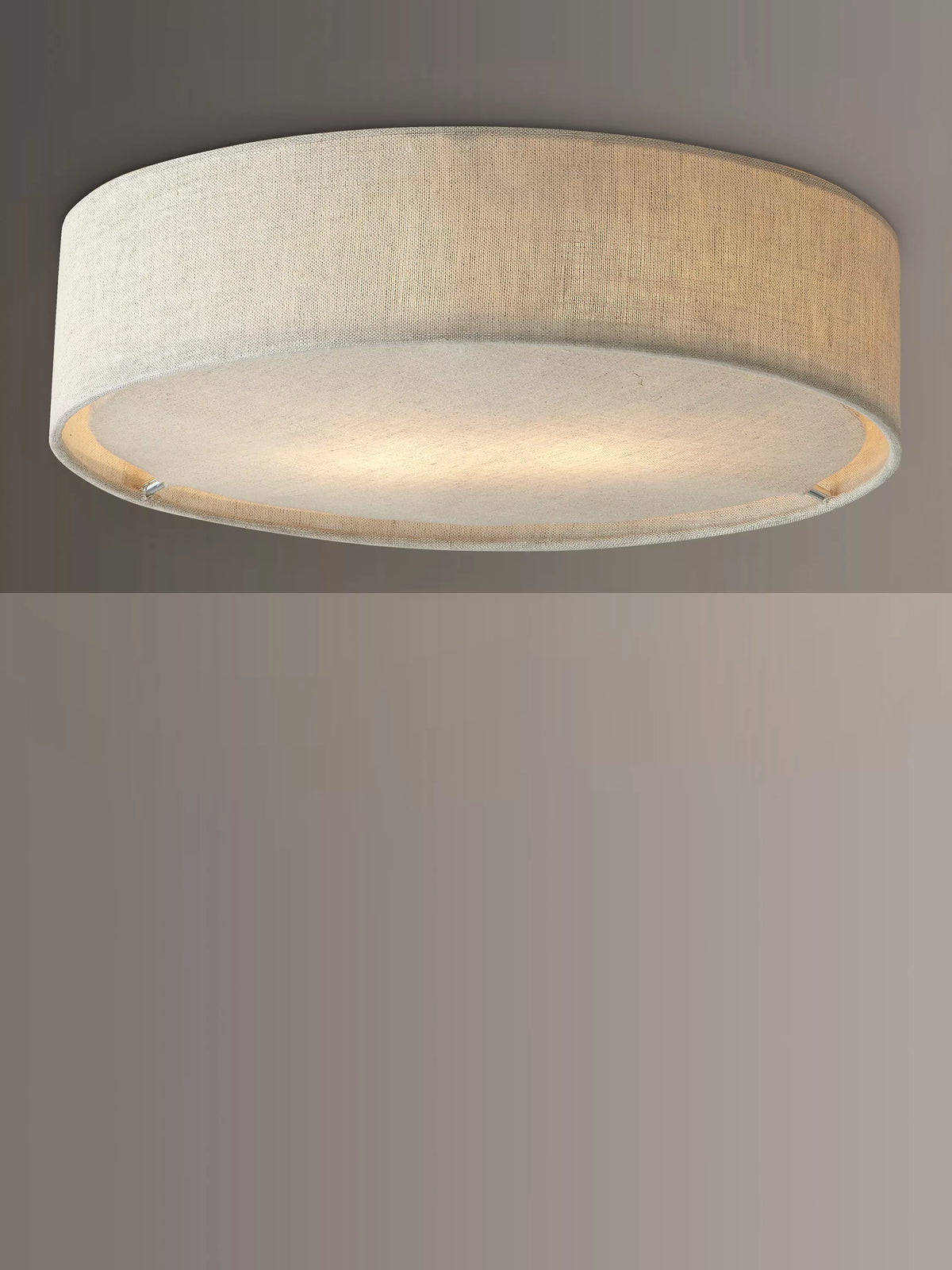 John Lewis Samantha linen ceiling light natural - British product