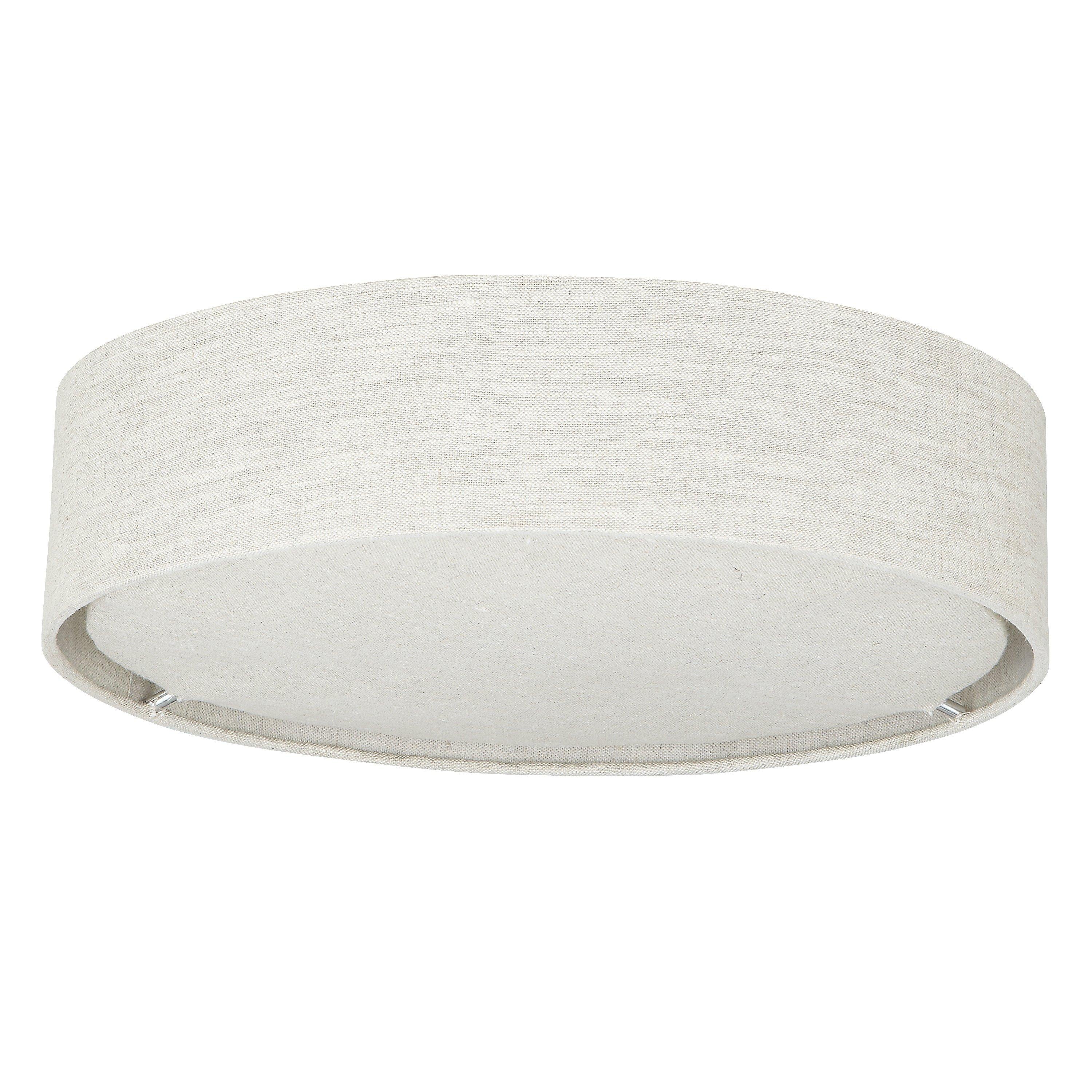 John Lewis Samantha linen ceiling light natural - British product