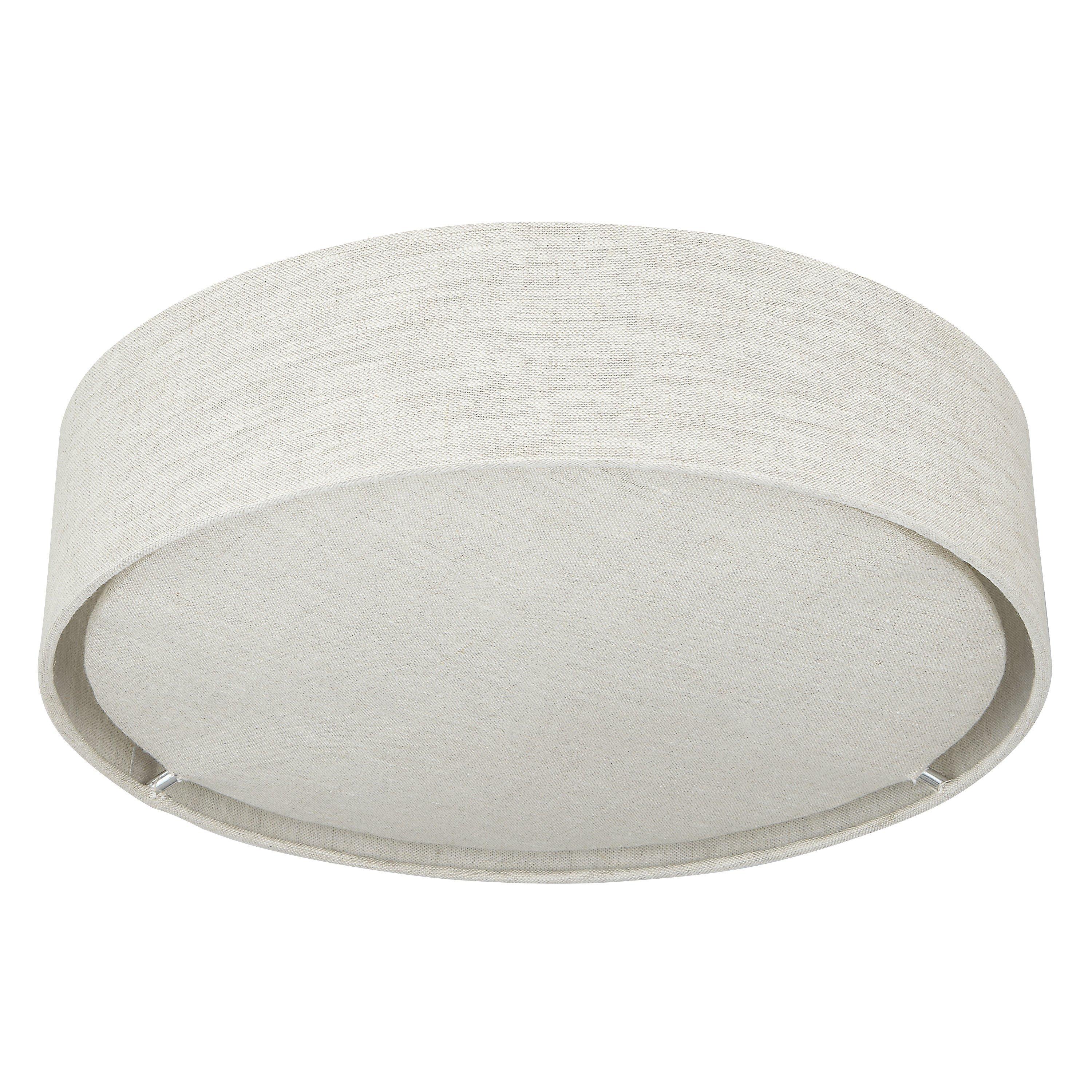 John Lewis Samantha linen ceiling light natural - British product