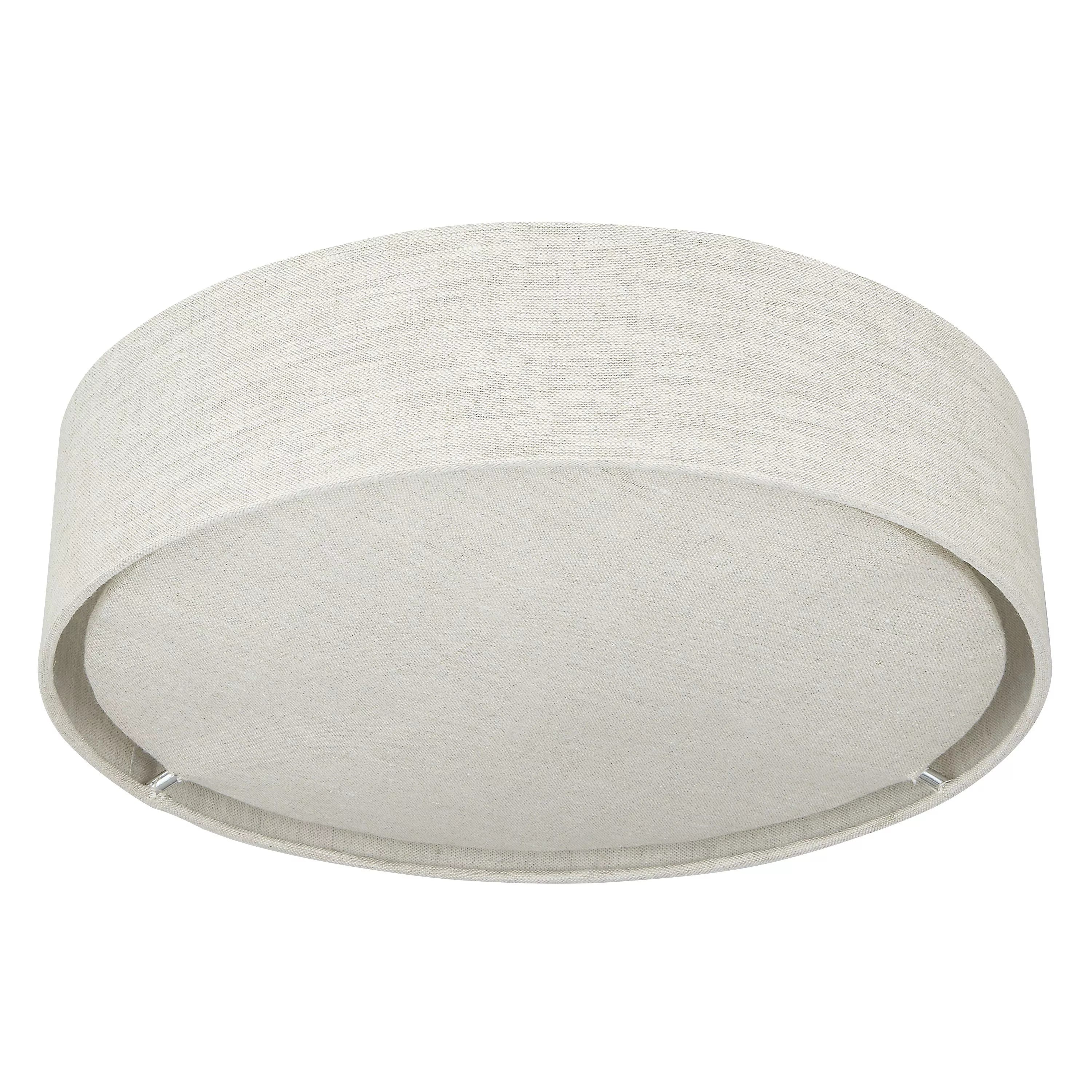 John Lewis Samantha linen ceiling light natural - British product